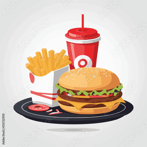fastfood, fast, snack, food, meal, delicious, burger, lunch, background, dinner, american, meat, unhealthy, menu, restaurant, set, cheeseburger, junk, isolated, hamburger, fat, eat, sandwich, tasty, c