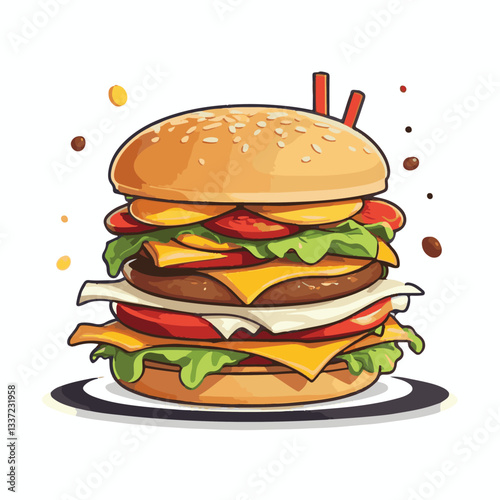 fastfood, fast, snack, food, meal, delicious, burger, lunch, background, dinner, american, meat, unhealthy, menu, restaurant, set, cheeseburger, junk, isolated, hamburger, fat, eat, sandwich, tasty, c