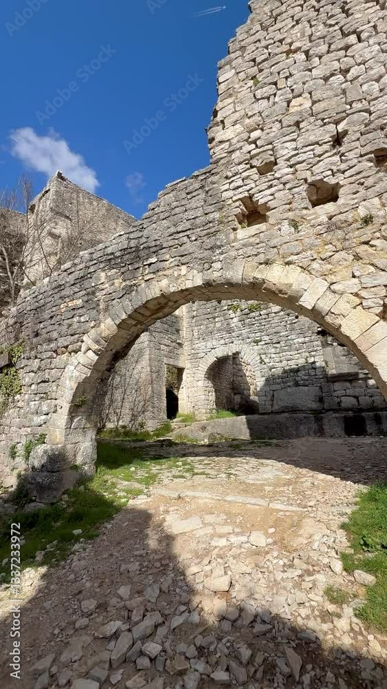 The ruins of the medieval town Dvigrad, Istria peninsula, Croatia The ruins of the medieval town Dvigrad, Istria peninsula, Croatia