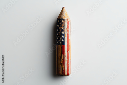 Patriotic American Flag Pencil