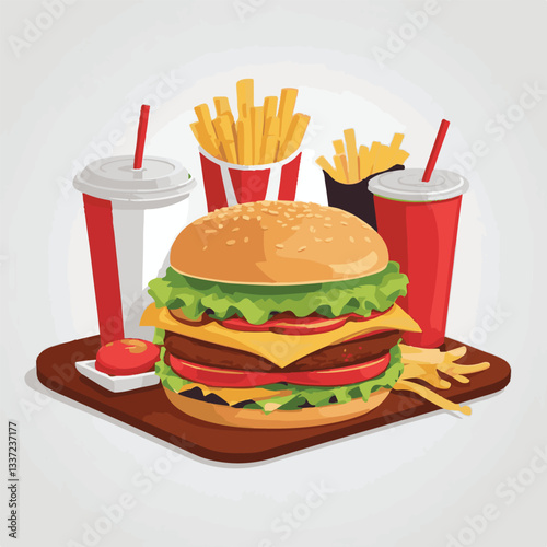 fastfood, fast, snack, food, meal, delicious, burger, lunch, background, dinner, american, meat, unhealthy, menu, restaurant, set, cheeseburger, junk, isolated, hamburger, fat, eat, sandwich, tasty, c