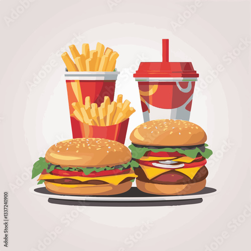 fastfood, fast, snack, food, meal, delicious, burger, lunch, background, dinner, american, meat, unhealthy, menu, restaurant, set, cheeseburger, junk, isolated, hamburger, fat, eat, sandwich, tasty, c