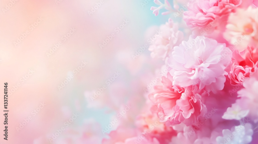 Fototapeta premium Abstract colorful background, soft pastel hues blending seamlessly, ideal for creative designs or calming digital projects.