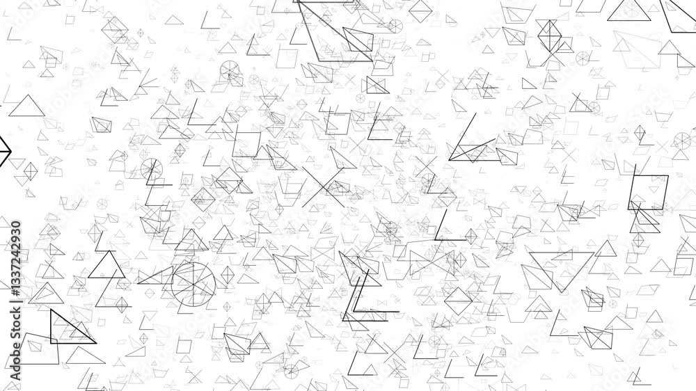 Math elements, math doodle formulas, geometric shapes animation Math elements, math doodle formulas, geometric shapes animation