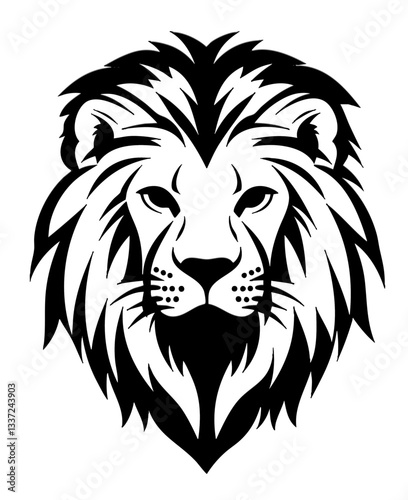 Vintage-Inspired Lion Emblem for Creative Designs
