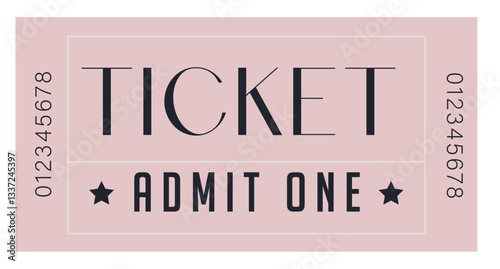 Ticket, Admit one ticket, Coupon sale, Ticket sale, Vintage Coupon