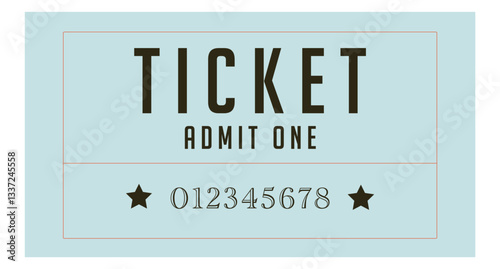 Ticket, Admit one ticket, Coupon sale, Ticket sale, Vintage Coupon	