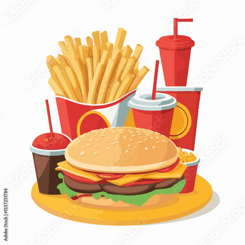 fastfood, fast, snack, meal, food, lunch, burger, dinner, background, delicious, meat, american, menu, unhealthy, restaurant, isolated, cheeseburger, junk, set, hamburger, fat, sandwich, tasty, eat, c