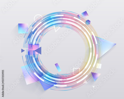 Abstract background.light circles. Rounds. . geometric shapes.abstract for web design, banner, advertising.Vector