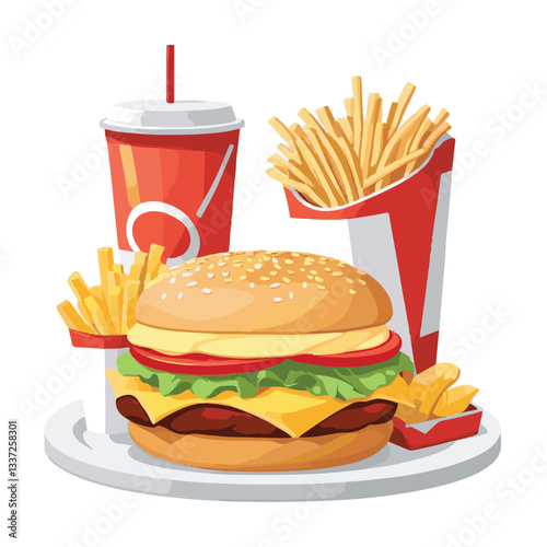 fastfood, fast, snack, meal, food, lunch, burger, dinner, background, delicious, meat, american, menu, unhealthy, restaurant, isolated, cheeseburger, junk, set, hamburger, fat, sandwich, tasty, eat, c