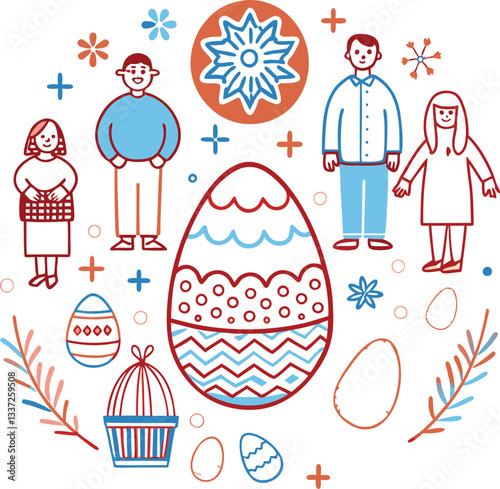 Happy Ester Day Icon set