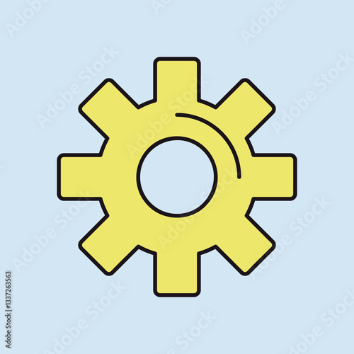 Settings icon with additional gears symbol