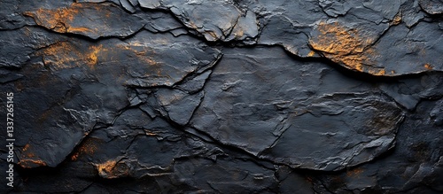 Dark rock texture, rough surface