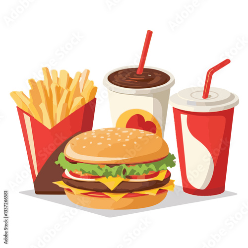 fastfood, fast, snack, meal, food, lunch, burger, dinner, background, delicious, meat, american, menu, unhealthy, restaurant, isolated, cheeseburger, junk, set, hamburger, fat, sandwich, tasty, eat, c