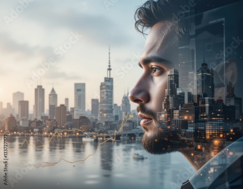 businessman in the city business concept