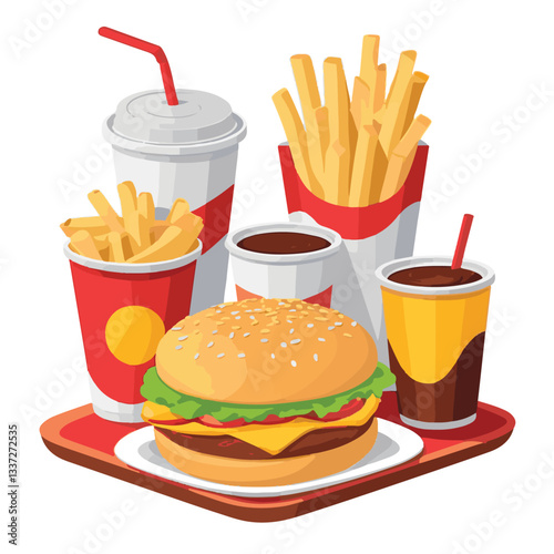 fastfood, fast, snack, meal, food, lunch, burger, dinner, background, delicious, meat, american, menu, unhealthy, restaurant, isolated, cheeseburger, junk, set, hamburger, fat, sandwich, tasty, eat, c