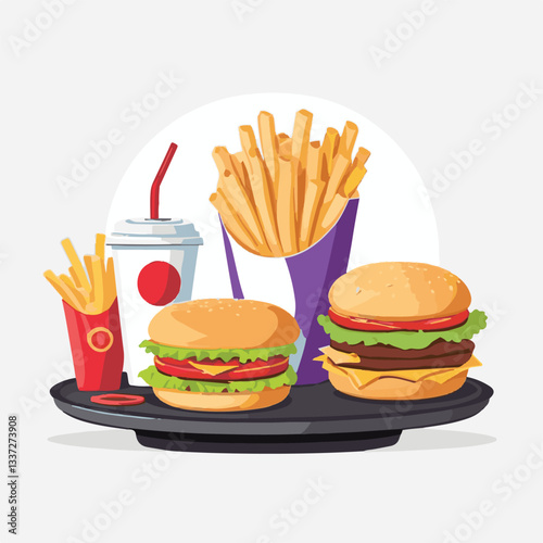 fastfood, fast, snack, meal, food, lunch, burger, dinner, background, delicious, meat, american, menu, unhealthy, restaurant, isolated, cheeseburger, junk, set, hamburger, fat, sandwich, tasty, eat, c