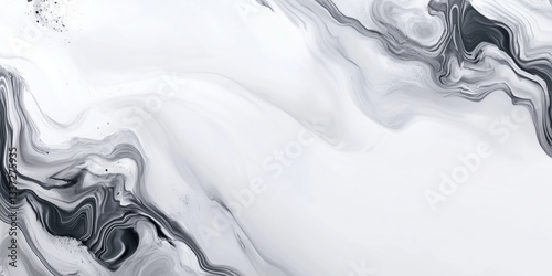 Monochrome marble swirl pattern with flowing abstract lines and smooth texture