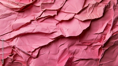 Wallpaper Mural The description of this wallpaper is crumpled pink paper on a pink background, presented in high resolution with a photorealistic effect Torontodigital.ca
