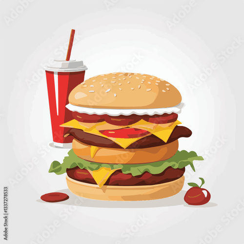 fastfood, fast, snack, meal, food, lunch, burger, dinner, background, delicious, meat, american, menu, unhealthy, restaurant, isolated, cheeseburger, junk, set, hamburger, fat, sandwich, tasty, eat, c