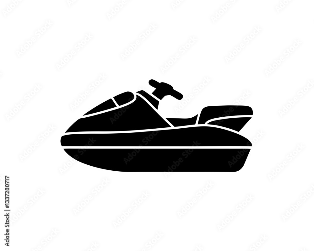 Naklejka premium creative details Jet Ski Icon vector illustration