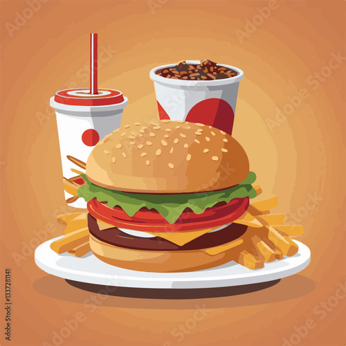 fastfood, fast, snack, meal, food, lunch, burger, dinner, background, delicious, meat, american, menu, unhealthy, restaurant, isolated, cheeseburger, junk, set, hamburger, fat, sandwich, tasty, eat, c