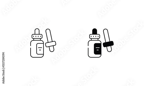 Essential Oil  icons set vector stock illustration