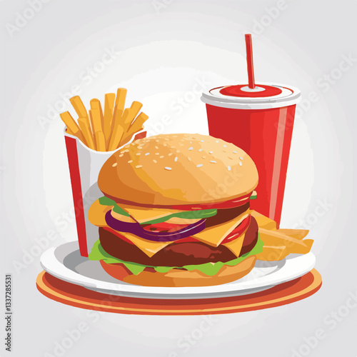 fastfood, fast, snack, meal, food, lunch, burger, dinner, background, delicious, meat, american, menu, unhealthy, restaurant, isolated, cheeseburger, junk, set, hamburger, fat, sandwich, tasty, eat, c