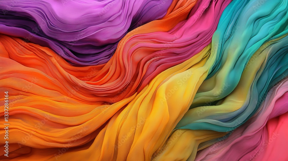 A beautiful abstract design featuring colorful ink has been carefully handcrafted to create a stunning piece of contemporary wall décor