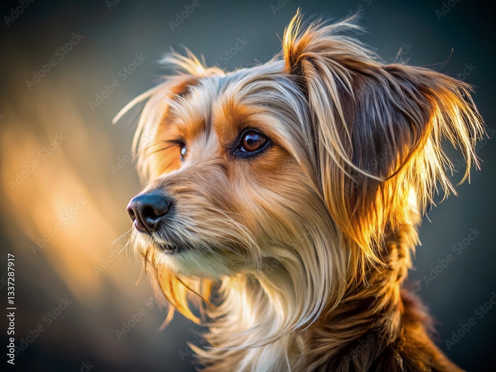 Naklejka premium Smooth Short Fur Dog Texture Background - Animal Hair Close Up