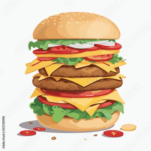 fastfood, fast, snack, meal, food, lunch, burger, dinner, background, delicious, meat, american, menu, unhealthy, restaurant, isolated, cheeseburger, junk, set, hamburger, fat, sandwich, tasty, eat, c