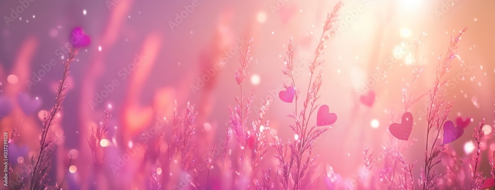 Fototapeta premium Background romantic scenery nature.