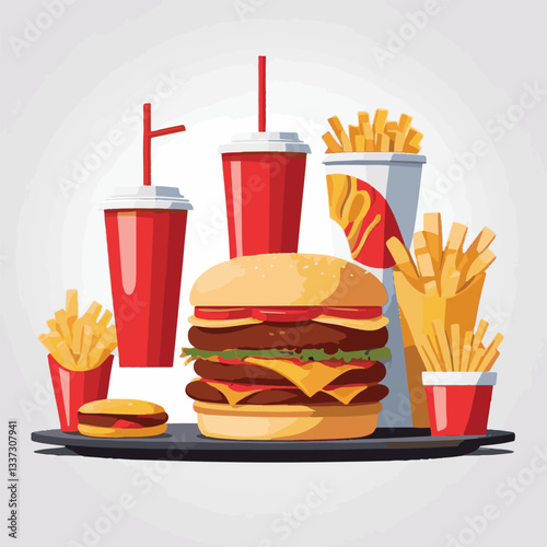 fastfood, fast, snack, meal, food, lunch, burger, dinner, background, delicious, meat, american, menu, unhealthy, restaurant, isolated, cheeseburger, junk, set, hamburger, fat, sandwich, tasty, eat, c