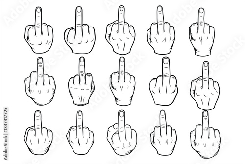 Middle Finger SVG
