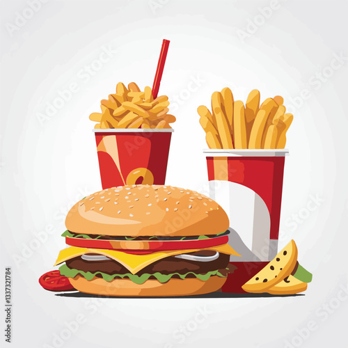 fastfood, fast, snack, meal, food, lunch, burger, dinner, background, delicious, meat, american, menu, unhealthy, restaurant, isolated, cheeseburger, junk, set, hamburger, fat, sandwich, tasty, eat, c