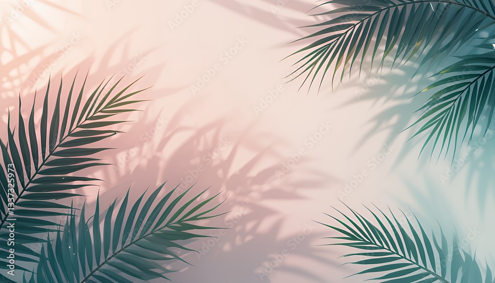 Fototapeta premium Abstract Tropical Leaf Design