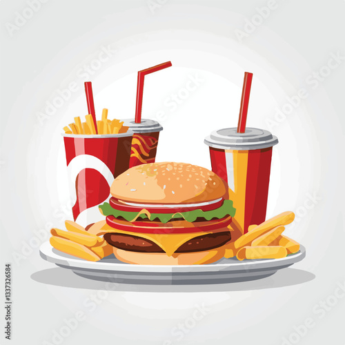 fastfood, fast, snack, meal, food, lunch, burger, dinner, background, delicious, meat, american, menu, unhealthy, restaurant, isolated, cheeseburger, junk, set, hamburger, fat, sandwich, tasty, eat, c