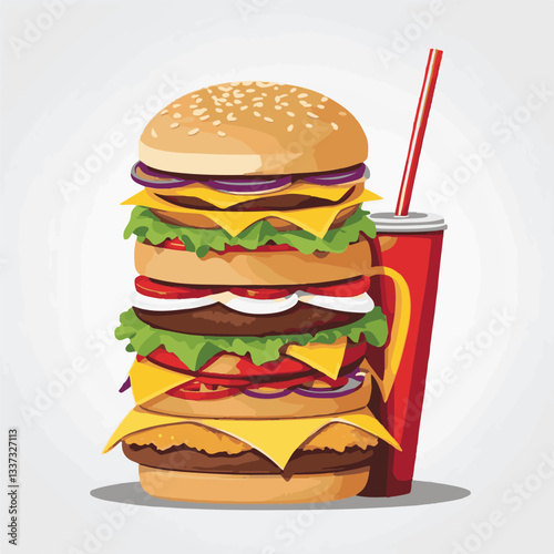 fastfood, fast, snack, meal, food, lunch, burger, dinner, background, delicious, meat, american, menu, unhealthy, restaurant, isolated, cheeseburger, junk, set, hamburger, fat, sandwich, tasty, eat, c