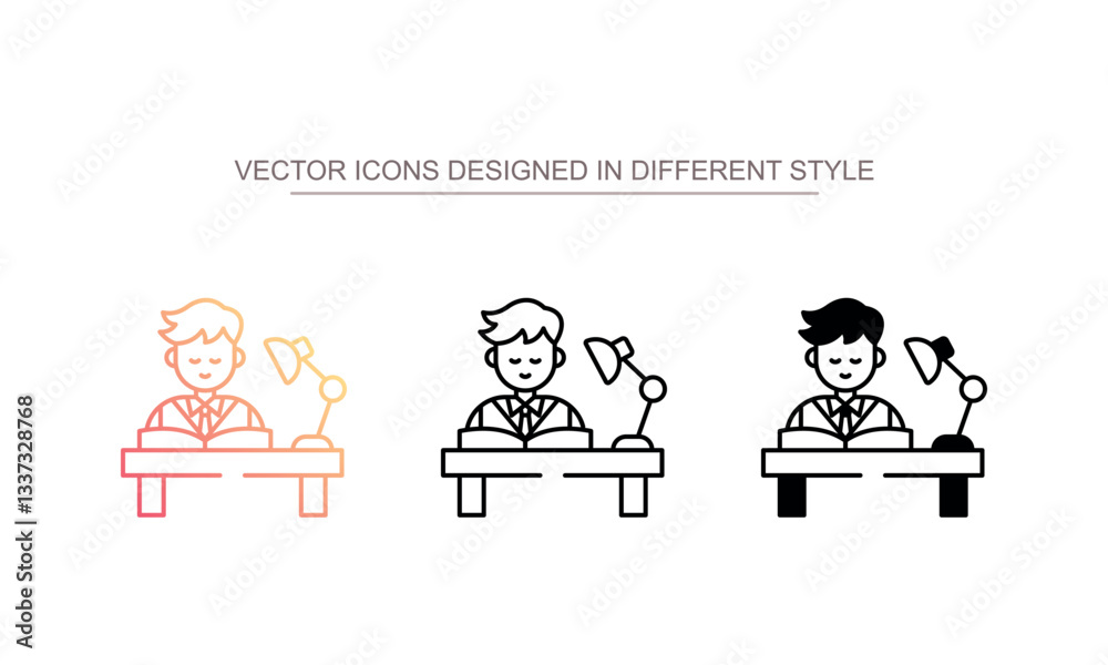 Study icon design with white background stock illustration Study icon design with white background stock illustration