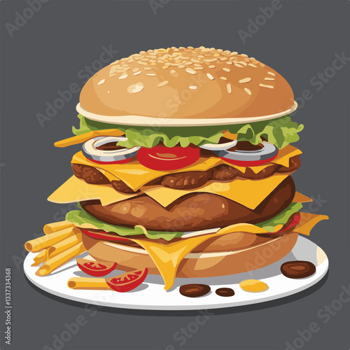 fastfood, fast, snack, meal, food, lunch, burger, dinner, background, delicious, meat, american, menu, unhealthy, restaurant, isolated, cheeseburger, junk, set, hamburger, fat, sandwich, tasty, eat, c