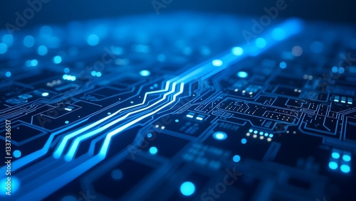 close up of a circuit board