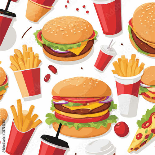 fastfood, fast, snack, meal, food, lunch, burger, dinner, background, delicious, meat, american, menu, unhealthy, restaurant, isolated, cheeseburger, junk, set, hamburger, fat, sandwich, tasty, eat, c