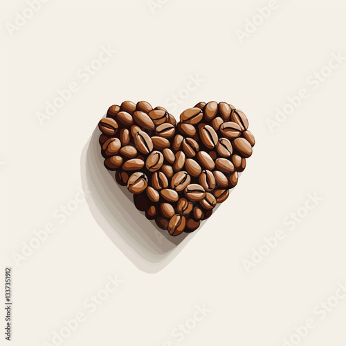 Heart Shaped Coffee Bean Arrangement