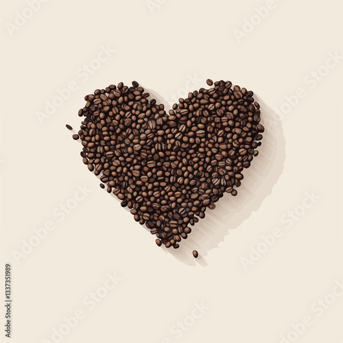 Heart Shaped Coffee Bean Arrangement