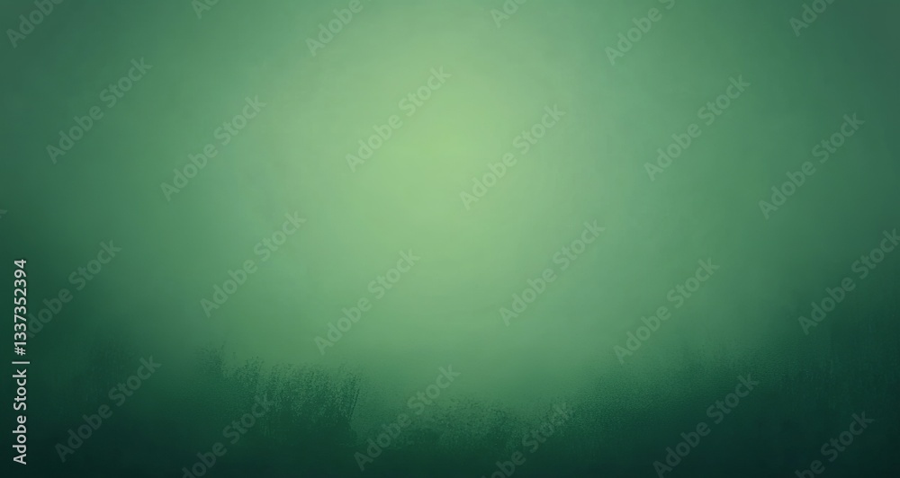Fototapeta premium simple, flat, minimalist green background with a smooth gradient, dark and blurred, low in contrast and brightness