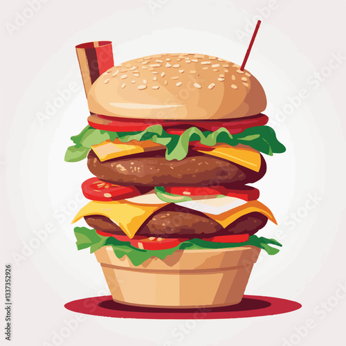fastfood, fast, snack, meal, food, lunch, burger, dinner, background, delicious, meat, american, menu, unhealthy, restaurant, isolated, cheeseburger, junk, set, hamburger, fat, sandwich, tasty, eat, c