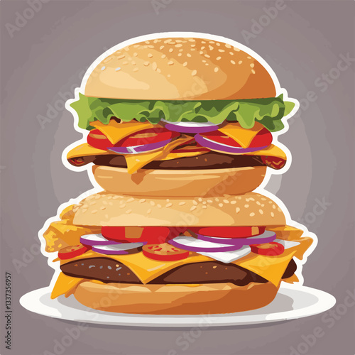 fastfood, fast, snack, meal, food, lunch, burger, dinner, background, delicious, meat, american, menu, unhealthy, restaurant, isolated, cheeseburger, junk, set, hamburger, fat, sandwich, tasty, eat, c