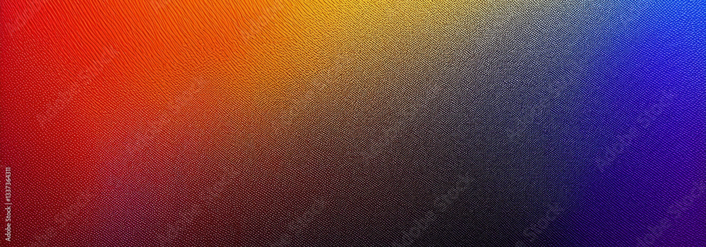 Obraz premium Vibrant abstract grainy color gradient background, glowing abstract wave, noise texture backdrop