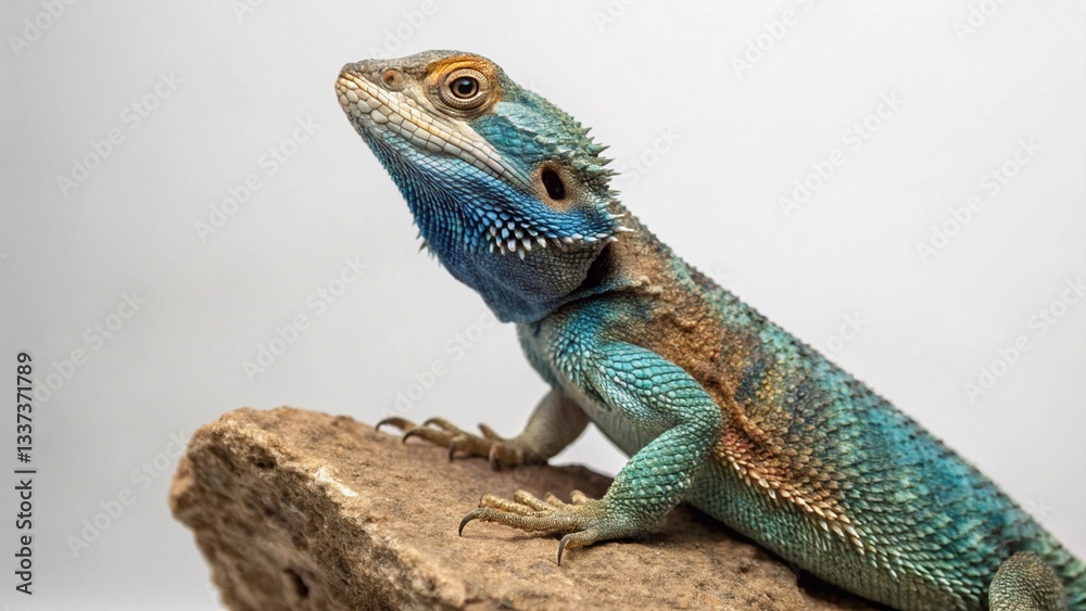 Fototapeta premium Agama Lizard on studio background