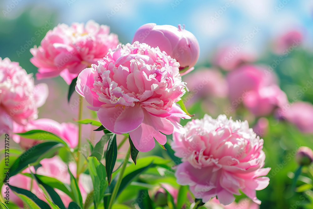 Peonies in Full Bloom: A Fragrant Delight for Gardens Peonies in Full Bloom: A Fragrant Delight for Gardens